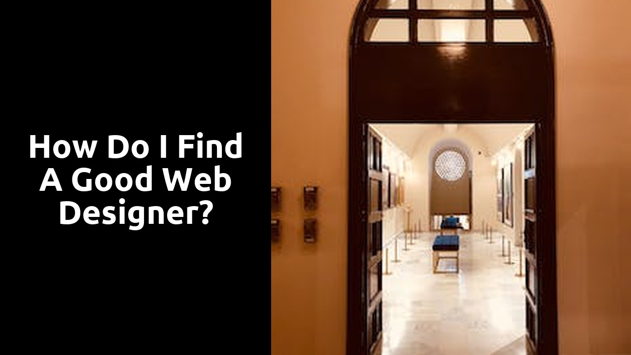 How do I find a good web designer?