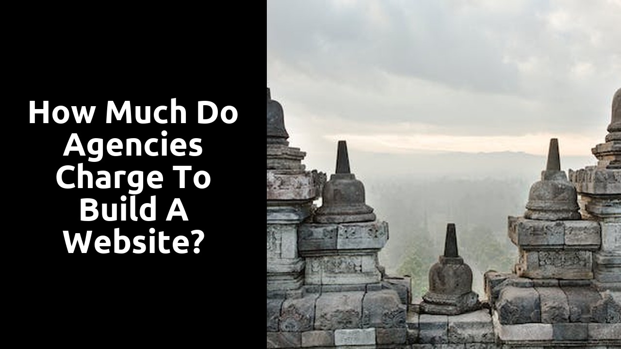 How much do agencies charge to build a website?